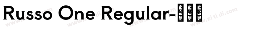 Russo One Regular字体转换